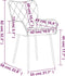vidaXL - Eetkamerstoelen - 2 - st - stof - crèmekleurig