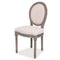 vidaXL - Eetkamerstoelen - 2 - st - stof - crèmekleurig