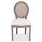 vidaXL - Eetkamerstoelen - 2 - st - stof - crèmekleurig
