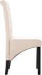 vidaXL - Eetkamerstoelen - 2 - st - stof - crèmekleurig
