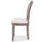 vidaXL - Eetkamerstoelen - 2 - st - stof - crèmekleurig