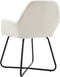 vidaXL - Eetkamerstoelen - 2 - st - stof - crèmekleurig