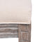 vidaXL - Eetkamerstoelen - 2 - st - stof - crèmekleurig