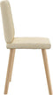 vidaXL - Eetkamerstoelen - 2 - st - stof - crèmekleurig