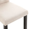 vidaXL - Eetkamerstoelen - 2 - st - stof - crèmekleurig