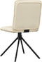 vidaXL - Eetkamerstoelen - 2 - st - stof - crèmekleurig