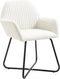 vidaXL - Eetkamerstoelen - 2 - st - stof - crèmekleurig