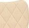 vidaXL - Eetkamerstoelen - 2 - st - stof - crèmekleurig