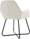 vidaXL - Eetkamerstoelen - 2 - st - stof - crèmekleurig