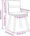 vidaXL - Eetkamerstoelen - 2 - st - stof - donkerbruin