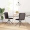 vidaXL - Eetkamerstoelen - 2 - st - stof - donkerbruin