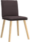 vidaXL - Eetkamerstoelen - 2 - st - stof - donkerbruin