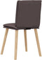 vidaXL - Eetkamerstoelen - 2 - st - stof - donkerbruin