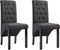 vidaXL - Eetkamerstoelen - 2 - st - stof - donkergrijs