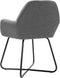 vidaXL - Eetkamerstoelen - 2 - st - stof - donkergrijs
