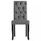 vidaXL - Eetkamerstoelen - 2 - st - stof - donkergrijs