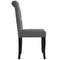 vidaXL - Eetkamerstoelen - 2 - st - stof - donkergrijs