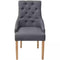 vidaXL - Eetkamerstoelen - 2 - st - stof - donkergrijs