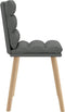 vidaXL - Eetkamerstoelen - 2 - st - stof - donkergrijs