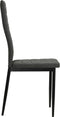 vidaXL - Eetkamerstoelen - 2 - st - stof - donkergrijs