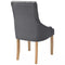 vidaXL - Eetkamerstoelen - 2 - st - stof - donkergrijs