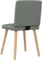 vidaXL - Eetkamerstoelen - 2 - st - stof - donkergrijs