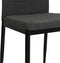 vidaXL - Eetkamerstoelen - 2 - st - stof - donkergrijs