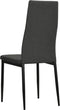 vidaXL - Eetkamerstoelen - 2 - st - stof - donkergrijs