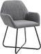vidaXL - Eetkamerstoelen - 2 - st - stof - donkergrijs