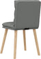 vidaXL - Eetkamerstoelen - 2 - st - stof - donkergrijs