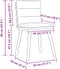 vidaXL - Eetkamerstoelen - 2 - st - stof - donkergroen
