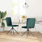 vidaXL - Eetkamerstoelen - 2 - st - stof - donkergroen