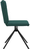 vidaXL - Eetkamerstoelen - 2 - st - stof - donkergroen