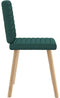 vidaXL - Eetkamerstoelen - 2 - st - stof - donkergroen