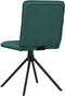 vidaXL - Eetkamerstoelen - 2 - st - stof - donkergroen