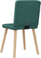 vidaXL - Eetkamerstoelen - 2 - st - stof - donkergroen
