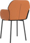 vidaXL - Eetkamerstoelen - 2 - st - stof - en - kunstleer - zwart