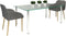 vidaXL - Eetkamerstoelen - 2 - st - stof - en - massief - eikenhout - lichtgrijs