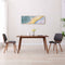 vidaXL - Eetkamerstoelen - 2 - st - stof - grijs