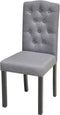 vidaXL - Eetkamerstoelen - 2 - st - stof - grijs