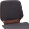 vidaXL - Eetkamerstoelen - 2 - st - stof - grijs