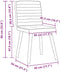vidaXL - Eetkamerstoelen - 2 - st - stof - jeansblauw