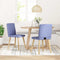 vidaXL - Eetkamerstoelen - 2 - st - stof - jeansblauw