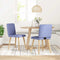 vidaXL - Eetkamerstoelen - 2 - st - stof - jeansblauw