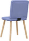 vidaXL - Eetkamerstoelen - 2 - st - stof - jeansblauw