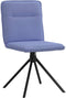 vidaXL - Eetkamerstoelen - 2 - st - stof - jeansblauw