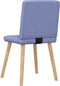 vidaXL - Eetkamerstoelen - 2 - st - stof - jeansblauw