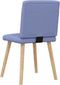 vidaXL - Eetkamerstoelen - 2 - st - stof - jeansblauw