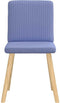 vidaXL - Eetkamerstoelen - 2 - st - stof - jeansblauw