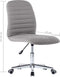 vidaXL - Eetkamerstoelen - 2 - st - stof - lichtgrijs
